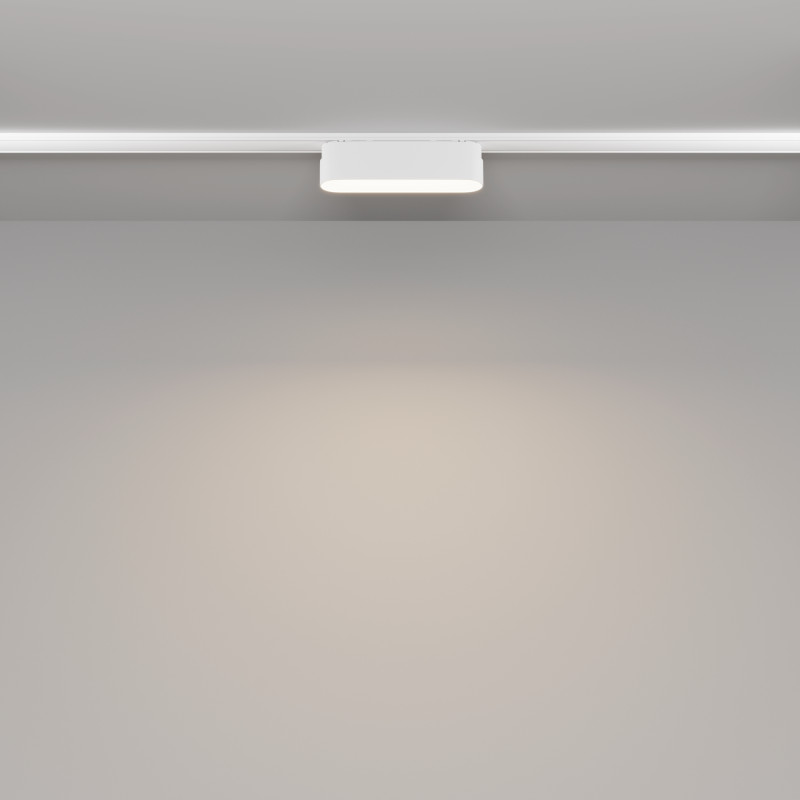 Трековый светильник 2,6*11,6*2,8 см, LED 6W, 4000К, Белый Maytoni Basis TR080-1-6W4K-W