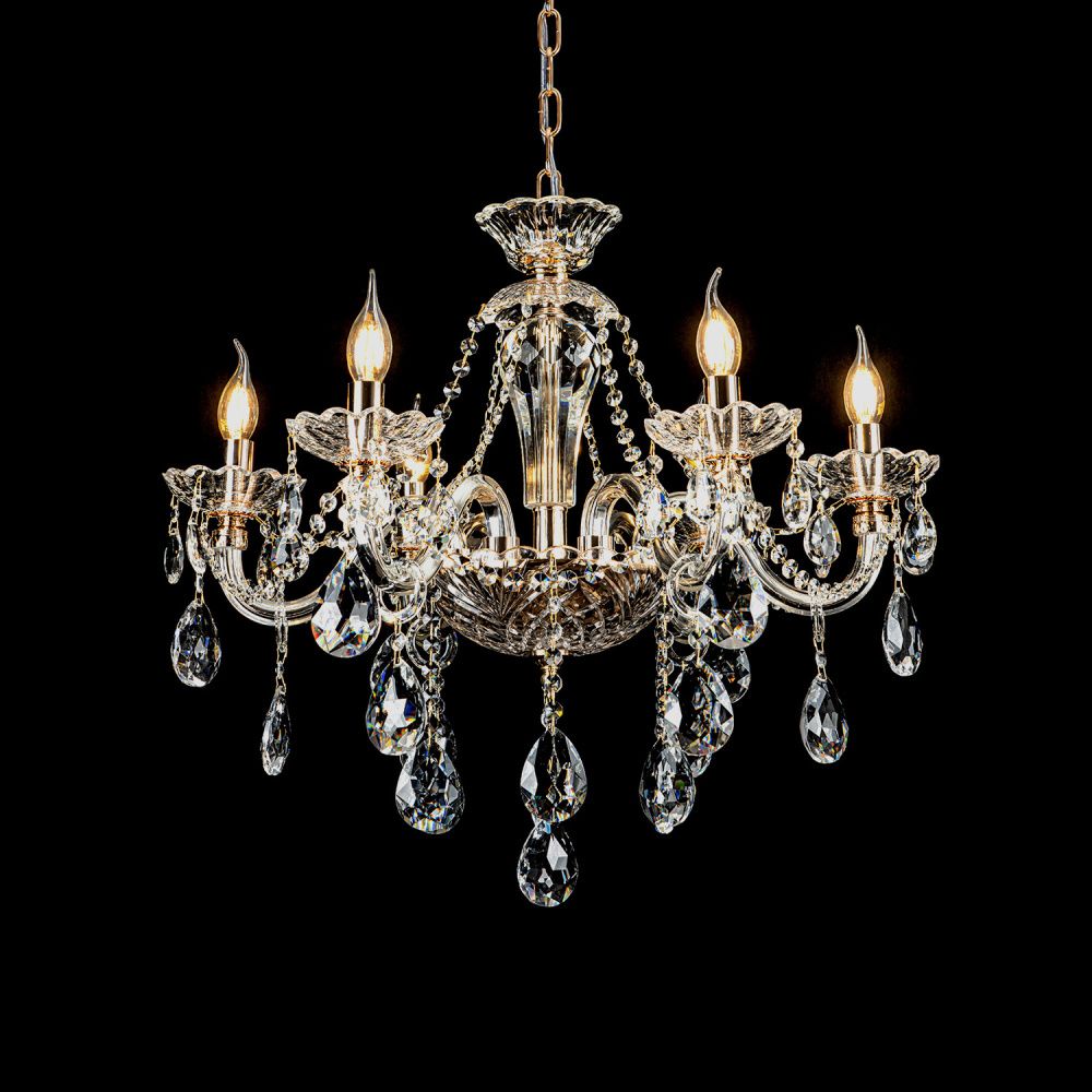 Люстра 66 см, 6*Е14*40W, Modelux  ML.7163.6P, Золото