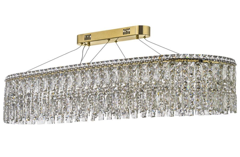 Люстра подвесная ** см, Led лента*LED*150W, 3000/6000K, Arti Lampadari Ovindoli Nickel Ovindoli L 1.5.120x40.100 G, Золото