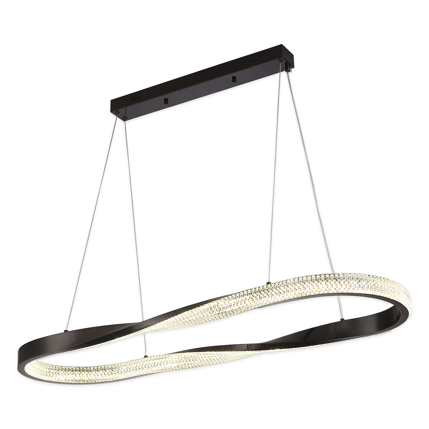 Линейно-подвесной светильник Lussole LSP-7090, 100*30 см, черный