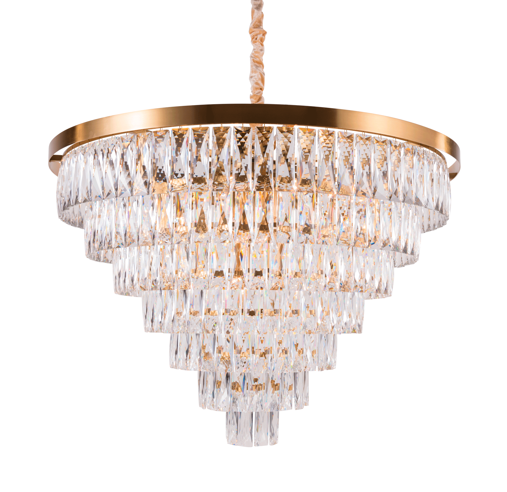 Люстра  800*600, 18*E14, 40W NewRgy Cristallo 2431P/18A PT BRS, PT BRS
