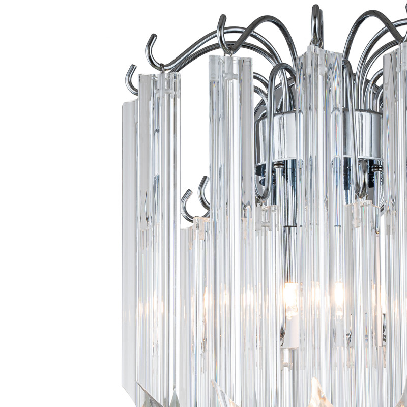 Бра 28*19*44,5 см, 2*G9*40W, Indigo Crystal V000424, хром, 12035/2W Chrome
