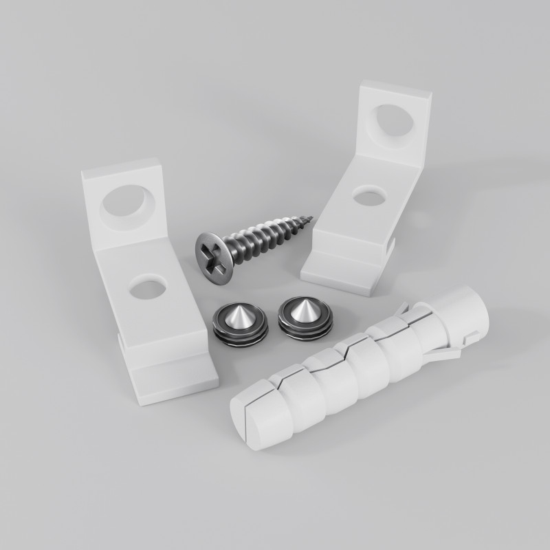 Комплект креплений для радиусного профиля с боковым свечением (2 шт.) Maytoni Led strip ALM-3535R-1MT