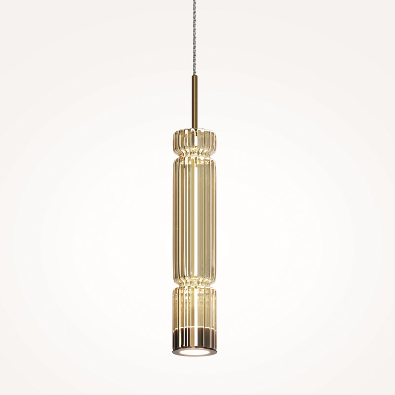 Светильник 8 см, 12W, 3000K, Maytoni MOD272PL-L12BS3K1, латунь