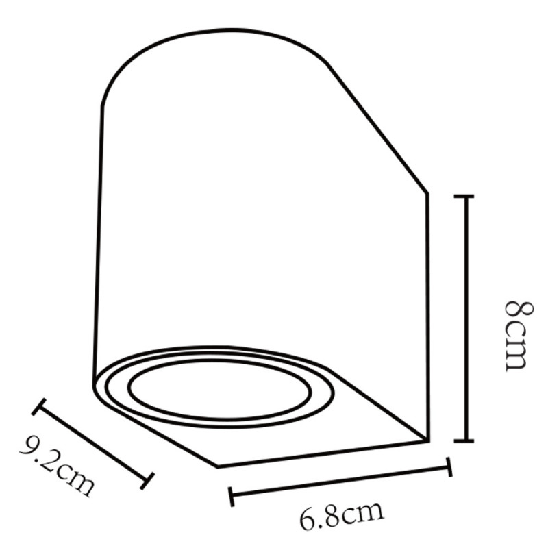 Уличный светильник Arte Lamp A3102AL-1BK черный