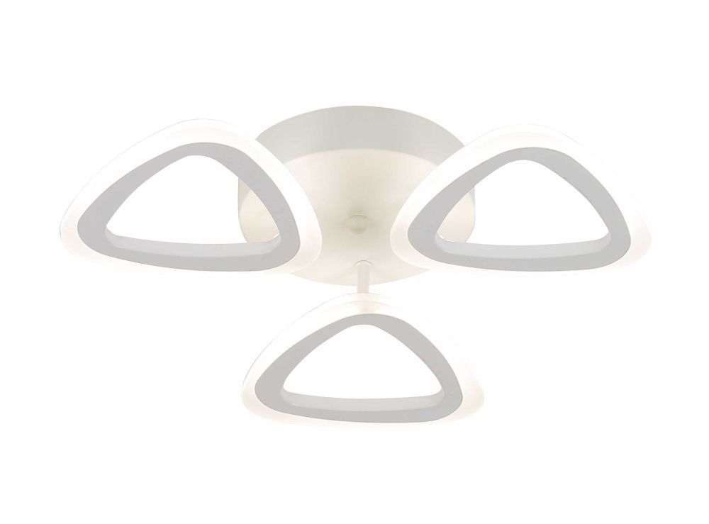 Люстра L450 x W450 x H85, мм, 48W 2700K-6500K, WHITE (Белый) Rilon 2069/3 WHITE