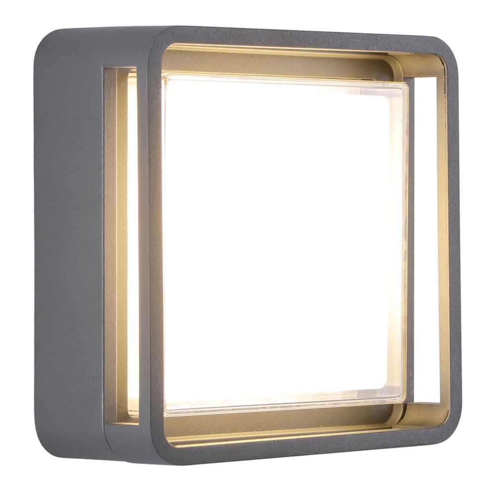Бра *21*21-21 см, 1*LED, 18W Lussole  LSP-7385, черный