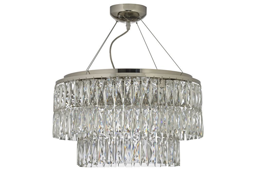 Люстра подвесная *50*27 см, 8*G9*40W, Arti Lampadari Acquaro Acquaro E 1.5.D50.101 NP, никель