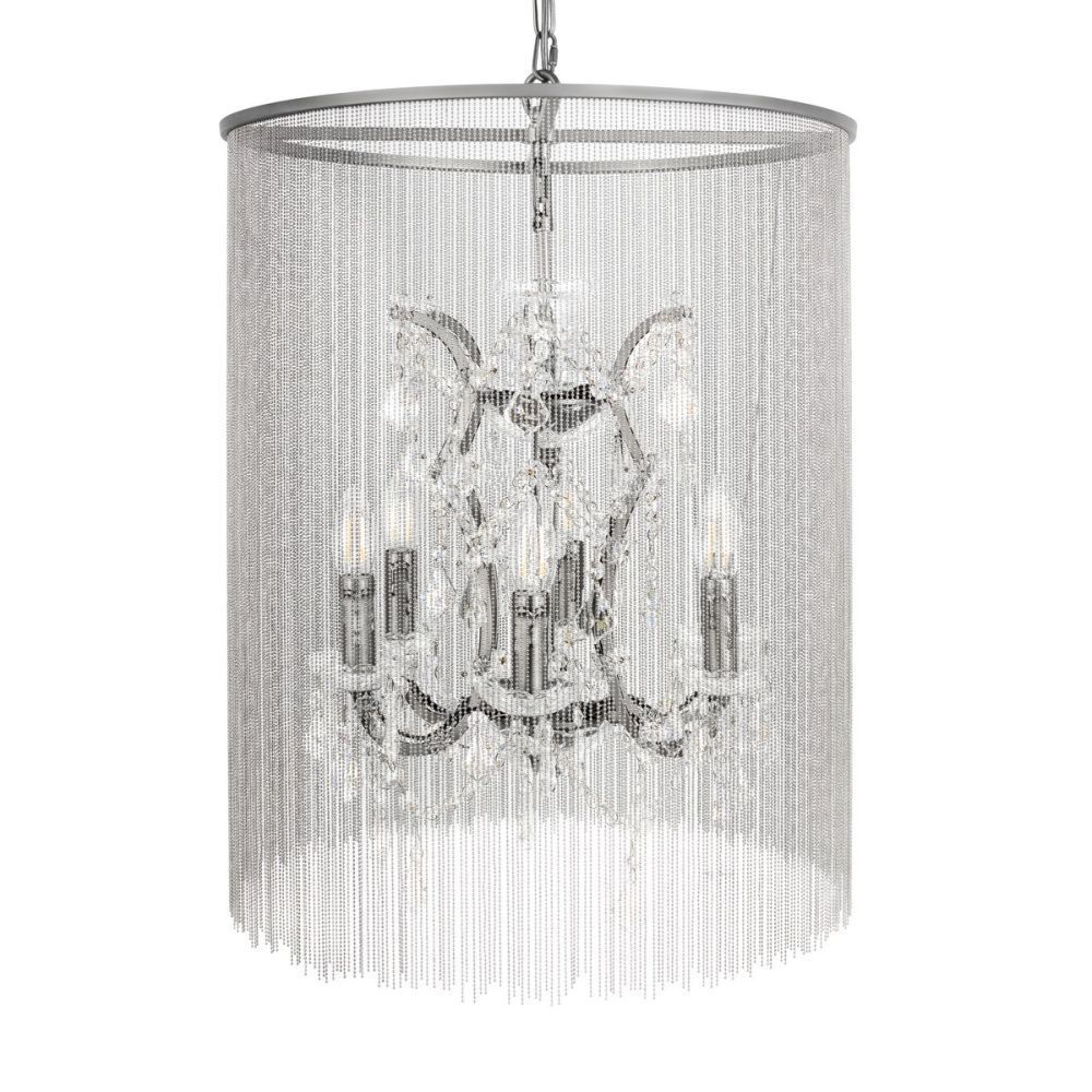 Подвесная люстра 50 см, Loft IT Vaille Crystal 10450/500, графит