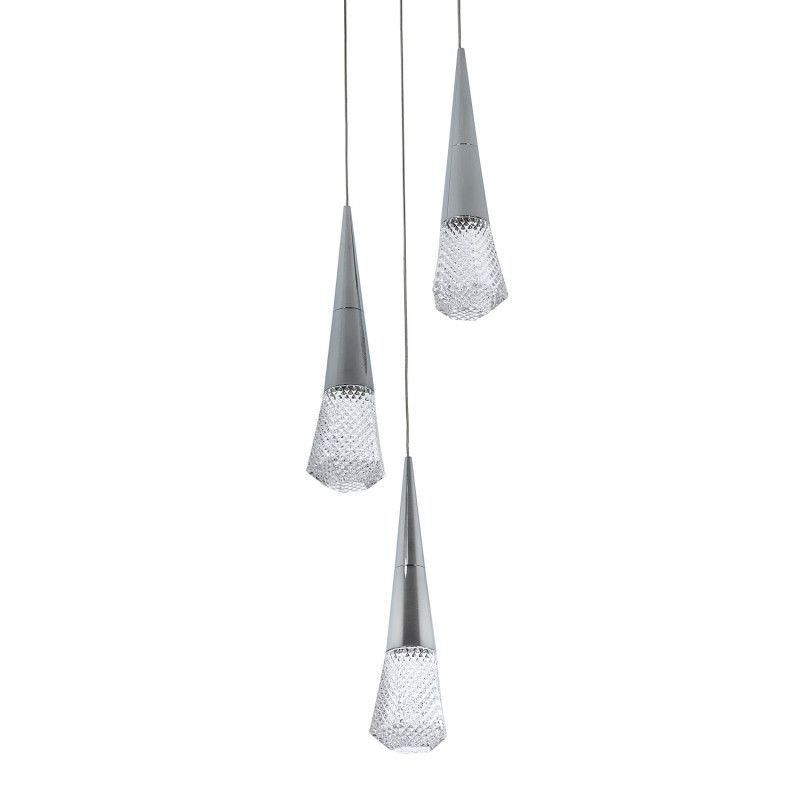 Подвесной светильник 21*21*90 см, LED 9W, 4000K, Хром MODELUX ML.3315.3