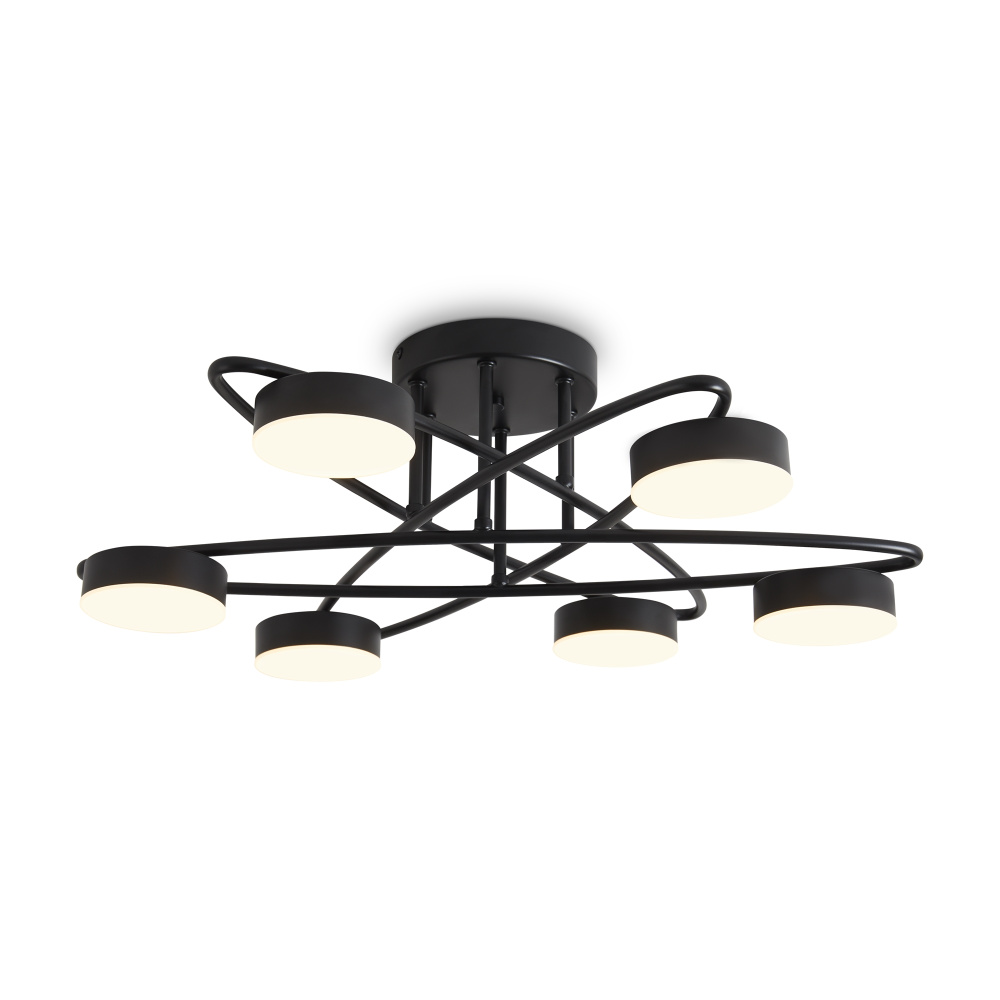 Люстра 60*60*-19 см, *LED*36W, 3000K, Freya  FR6155CL-L36B, Черный