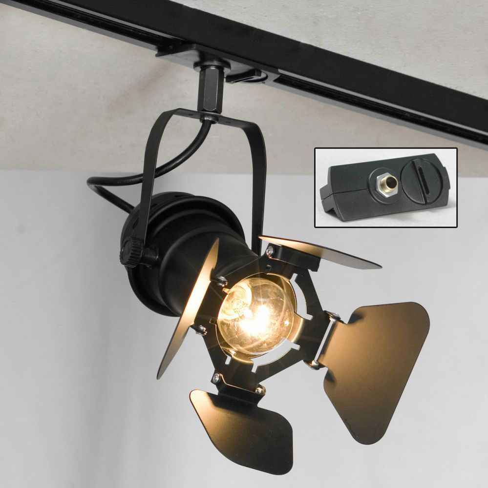 Трековый светильник однофазный Lussole LOFT Track Lights LSP-9838-TAB, E14, 40W, черный плафон