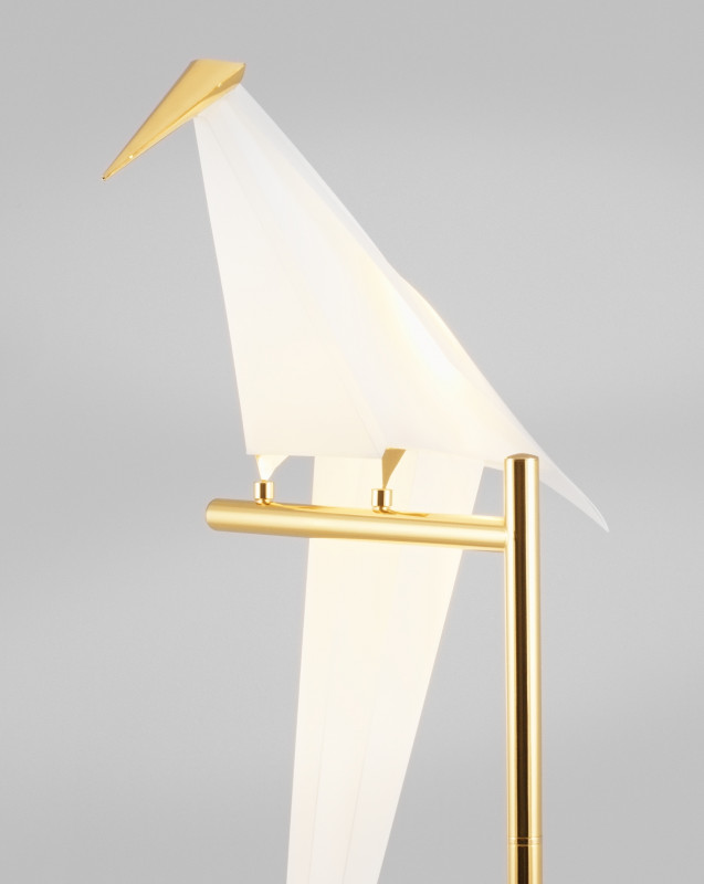 Торшер 42*25*175 см, LED 6 W, Moderli Birds V3074-1FL Золотой