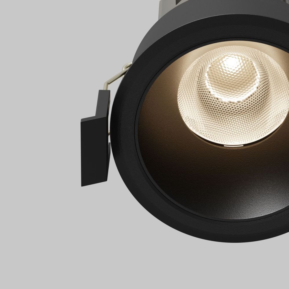 Встраиваемый светильник 6.6 см, 9W, 4000K, Maytoni Technical Dip Hight DL123-10W-4K-B, черный