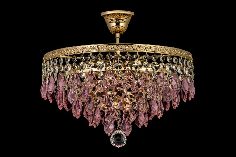 Люстра потолочная *38*32 см, 5*E27*60W, Arti Lampadari Castellana Gold Castellana E 1.3.38.603 G, золотой