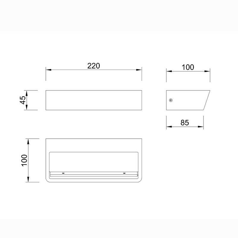 Бра 22*10*4,5 см, LED *  21W, 4000К Mantra Altea 8097, белый