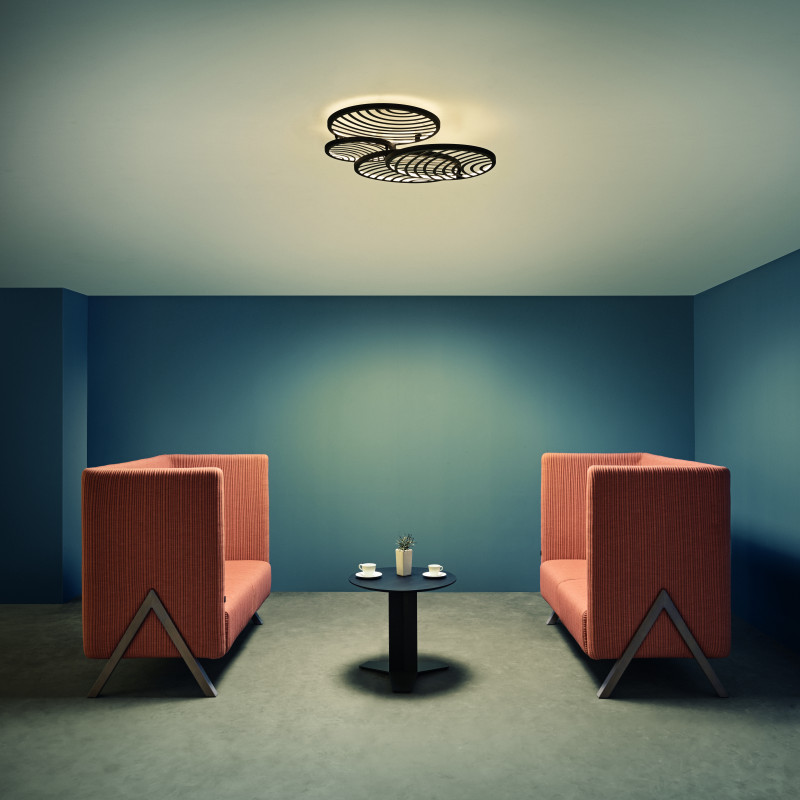 Бра 69,5*63,5*17 см, LED *  60W, 3000К Mantra Colladge 7230, черный
