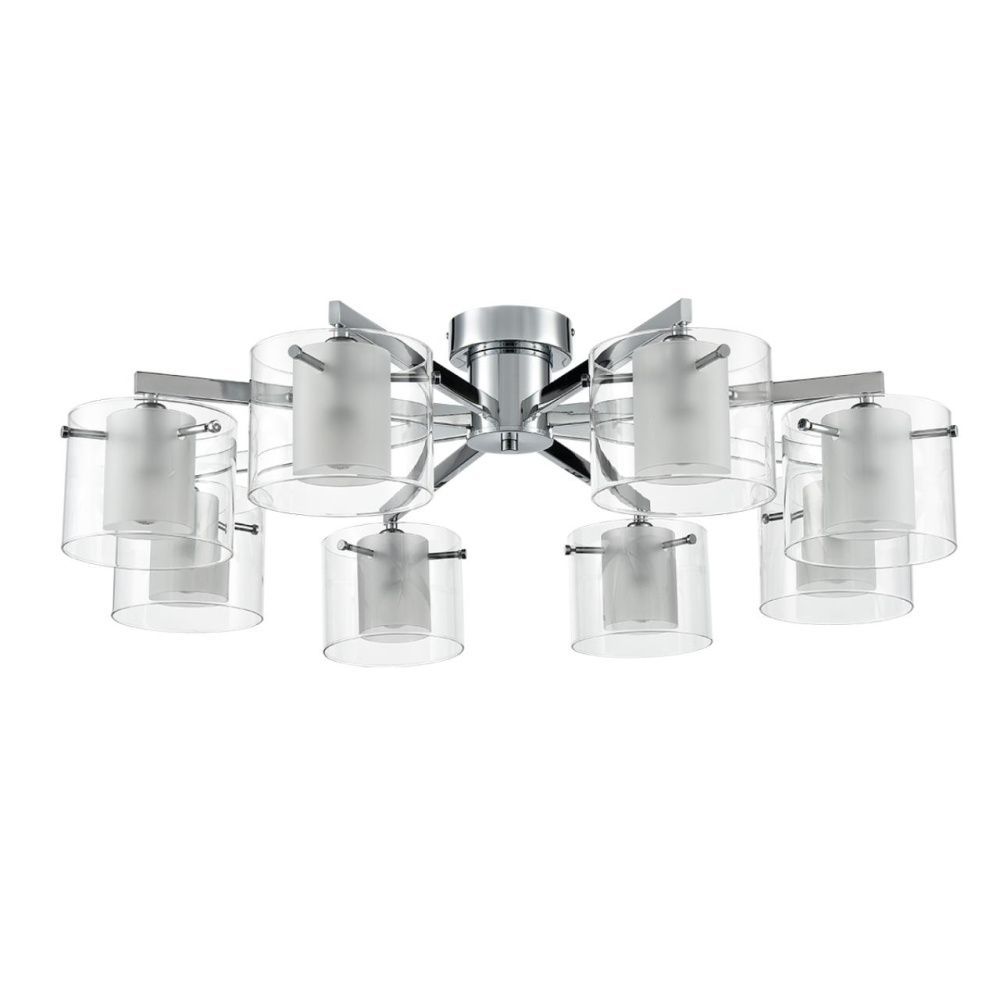 Люстра потолочная *85*-25 см, 8*E14*40W, Lumion VERDI 8261/8C, хром, прозрачный
