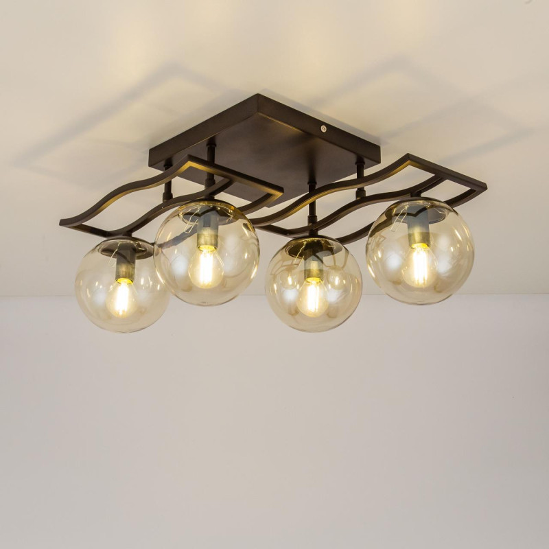 Светильник Citilux Бриз CL106245, коричневый