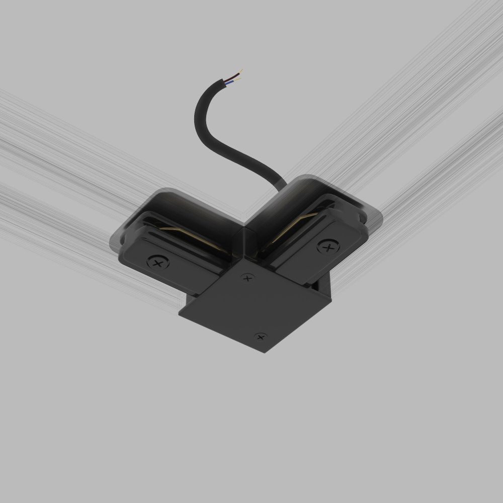 Соединитель электрический коннектор угловой с вводом питания Elektrostandard 85012/00 для однофазного шинопровода