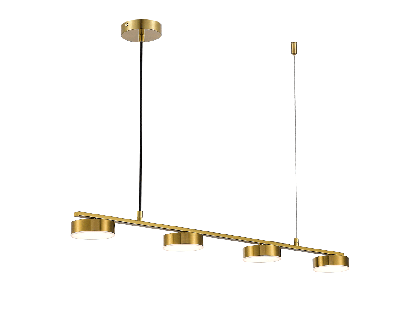 Светильник  900*1100, LED, 30W 4000K NewRgy LED 1776-DW-4 BRASS, Бронза