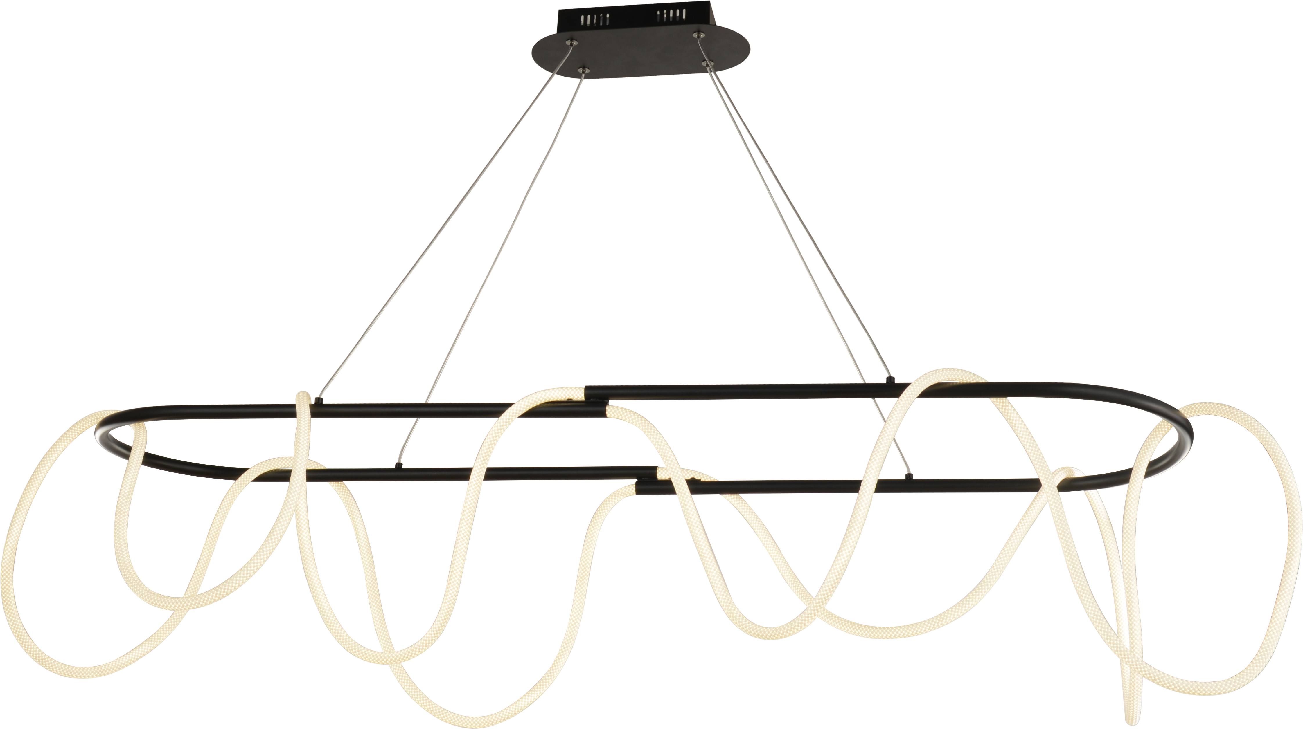 Люстра 1500*300*1000, LED, 60W 4000K NewRgy LED 7564-1PA BK BLACK, Черный