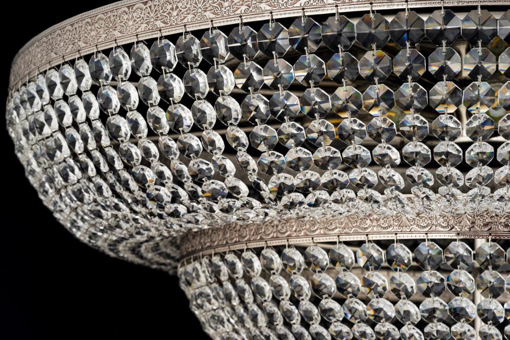 Люстра потолочная *60*200 см, 16*E14*40W, Arti Lampadari Santa Gold Santa E 1.8.60.600 N, никель