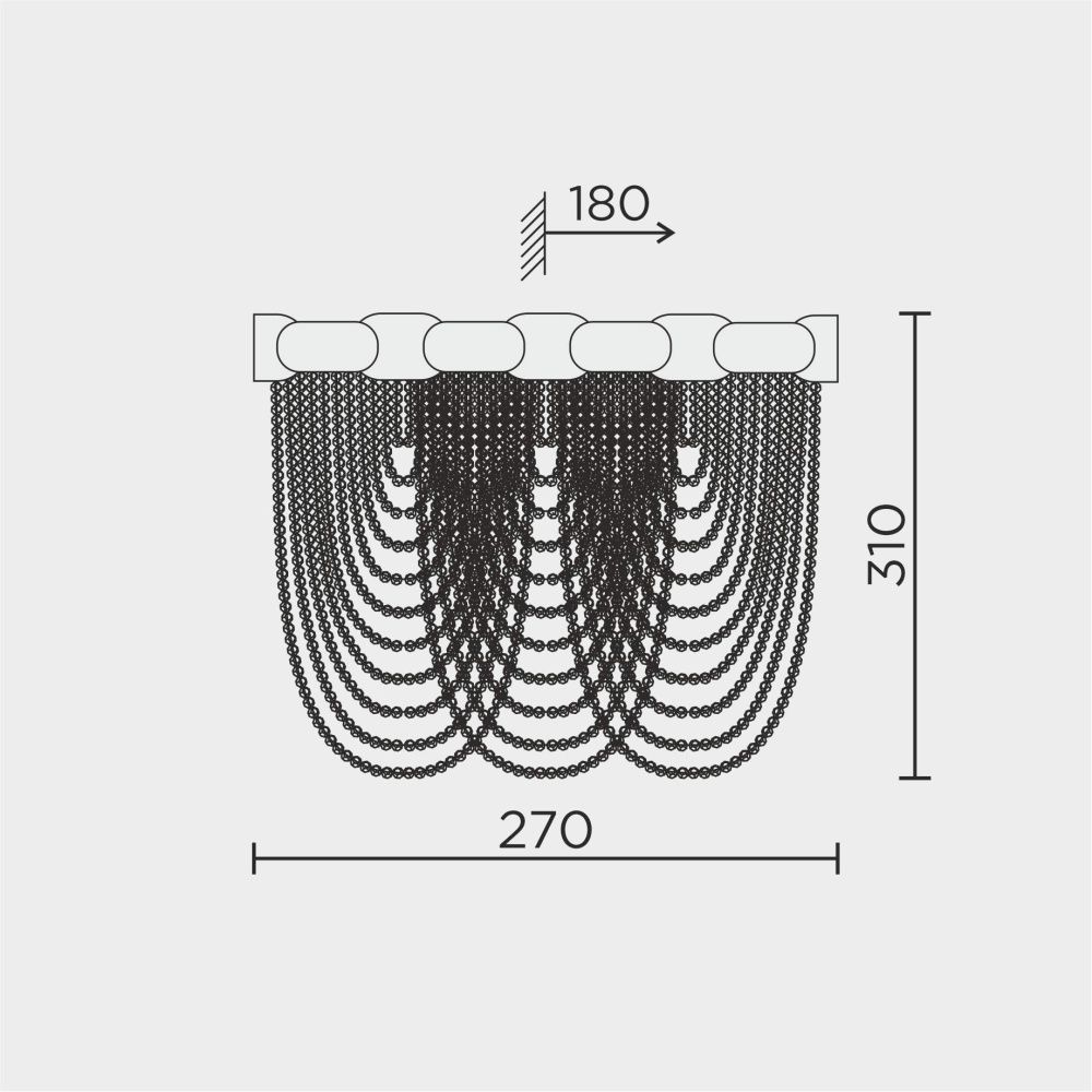 Бра 27*16*31 см, Е14 2x40W, Латунь MODELUX ML.316.02 BS