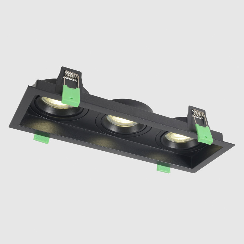 Встраиваемый светильник 26 см, Crystal Lux CLT 068C3 BL, черный