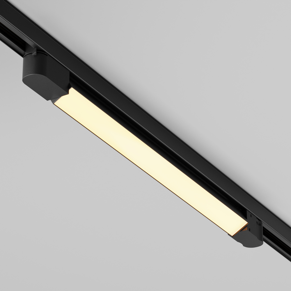 Трековый светильник 61*3,5*-6 см, *LED*20W, 2700K, Maytoni Technical Basis TR196-3-20W2.7K-B(N), Черный