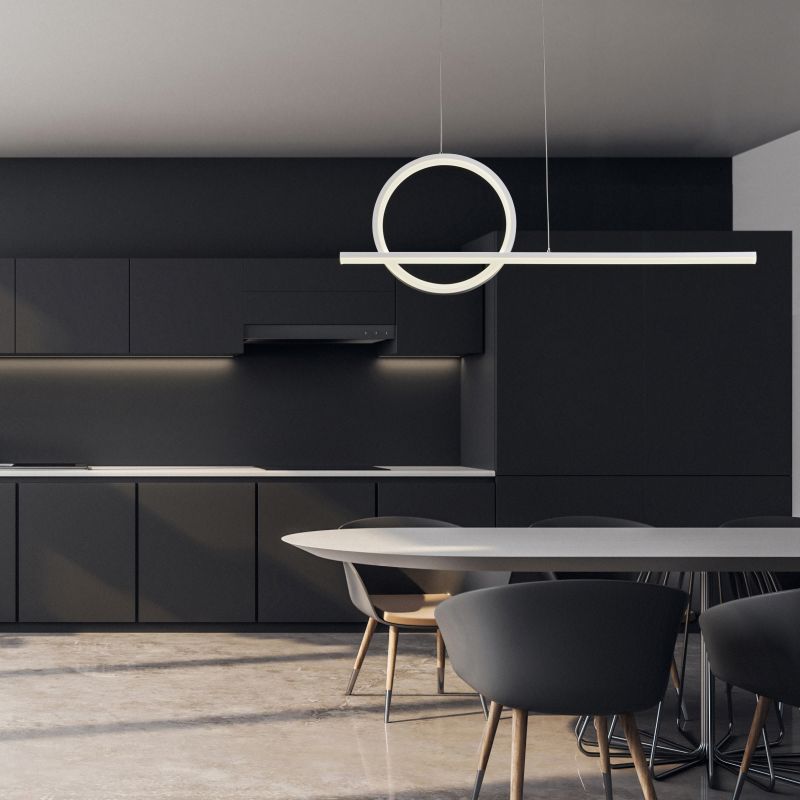 Люстра 80*8*150 см, LED 30W 3000K белый Mantra Kitesurf 8208