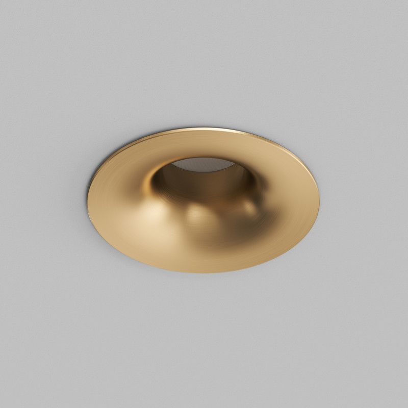 Встраиваемый светильник *8,4*7 см, *LED*975Lm, 3000-4000-6000K, Denkirs Shine Glow DK2430-SB, сатинированная латунь