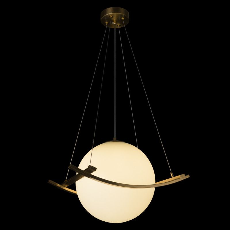 Подвесной светильник 43*43*-32,5 см, 1*E27*40W, LOFT IT Swing 10424/300, бронзовый