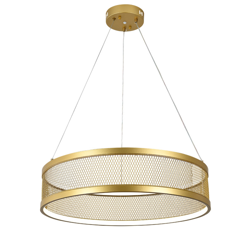 Подвесная люстра 61 см, 100W, 3000-6500K, Indigo Solido 10022/1P Gold V000112L, золото, 10022/1P Gold