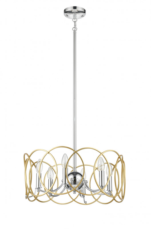 Подвесная люстра  50*100 см, 6*E14 хром Vele Luce Vita VL4234P06