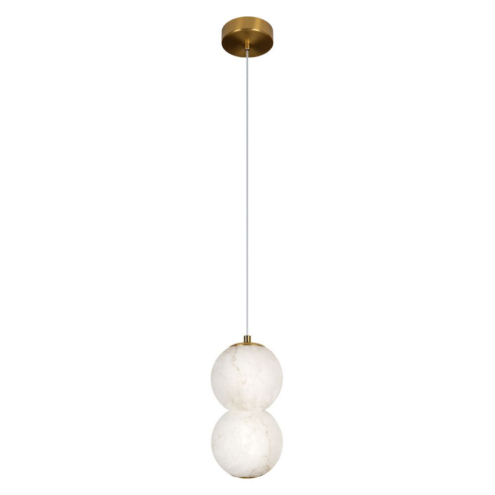 Подвесной светильник 12 см, 10W, 3000K, Loft IT Beads 10530/2P, бронза-мрамор