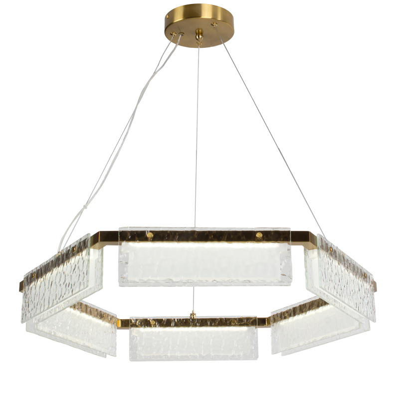 Подвесная люстра 70*100 см, 30W, Favourite Gelido 4518-6P Матовое золото
