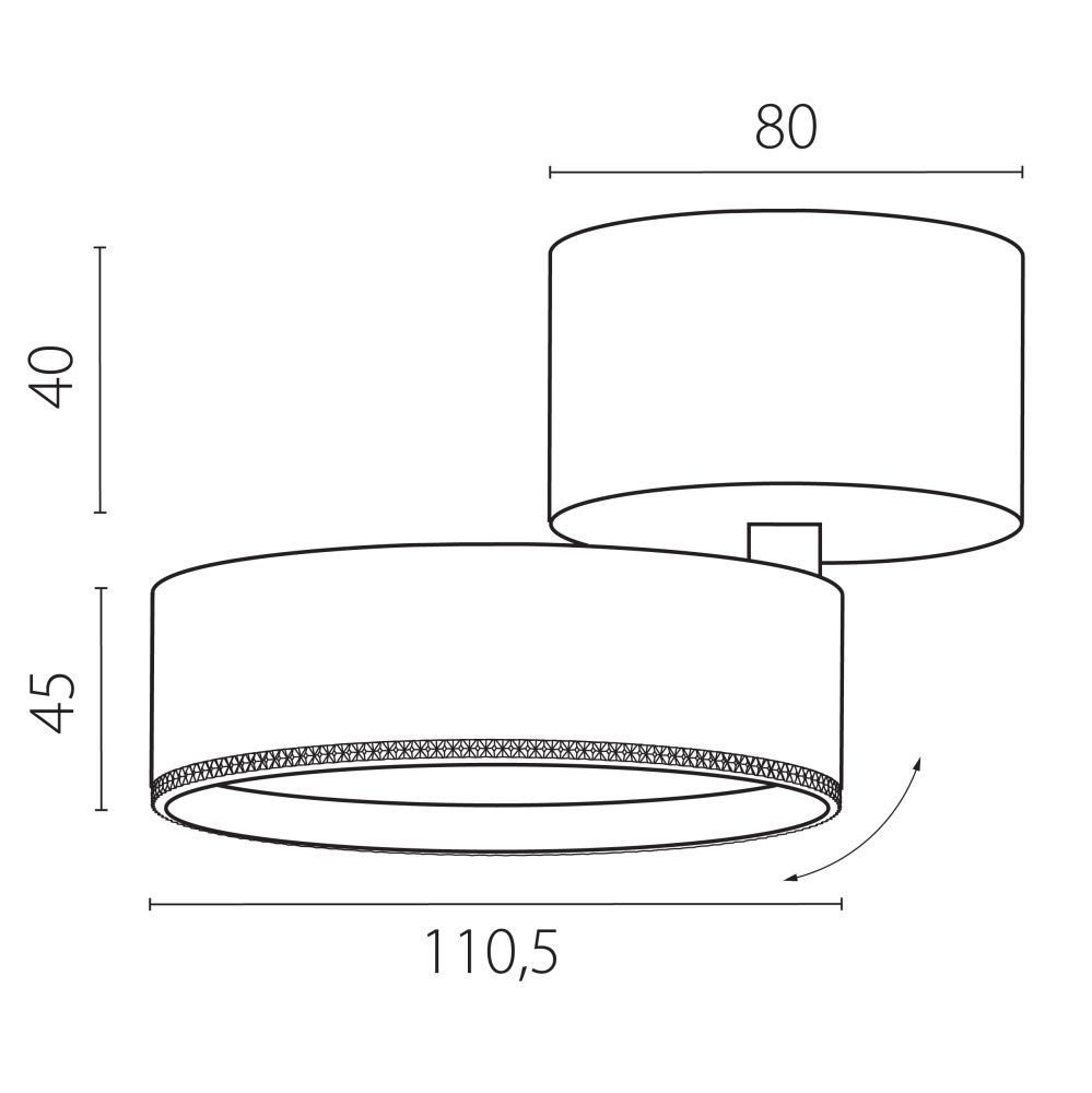 Светильник накладной 15,8*11*8,5 см, *30W, 3000K, Lightstar Alta Pro A5637SO, Черный