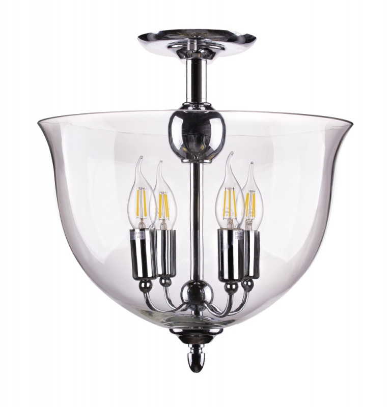 Светильник потолочный 38 см, Crystal Lux ATLAS PL4 CHROME Хром