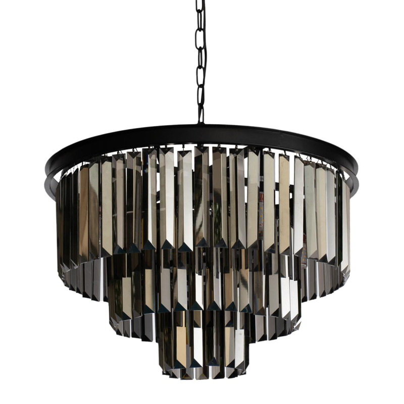 Подвесная люстра Loft IT Prism 10018/500C, диаметр 50 см, черный
