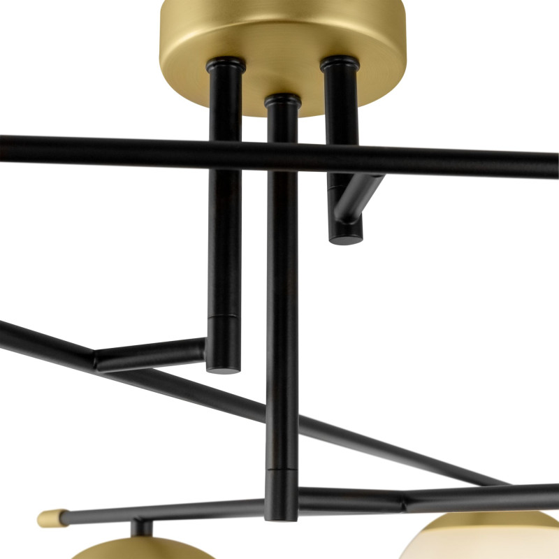 Потолочная люстра Maytoni Nostalgia MOD048CL-06G, золото-черный