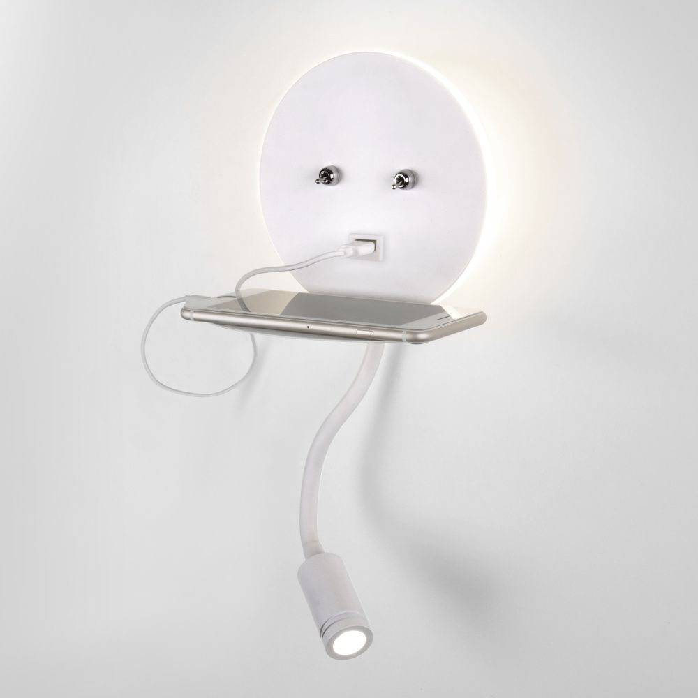 Настенный светильник Elektrostandard Lungo LED, 10W LED, 4000K, белый