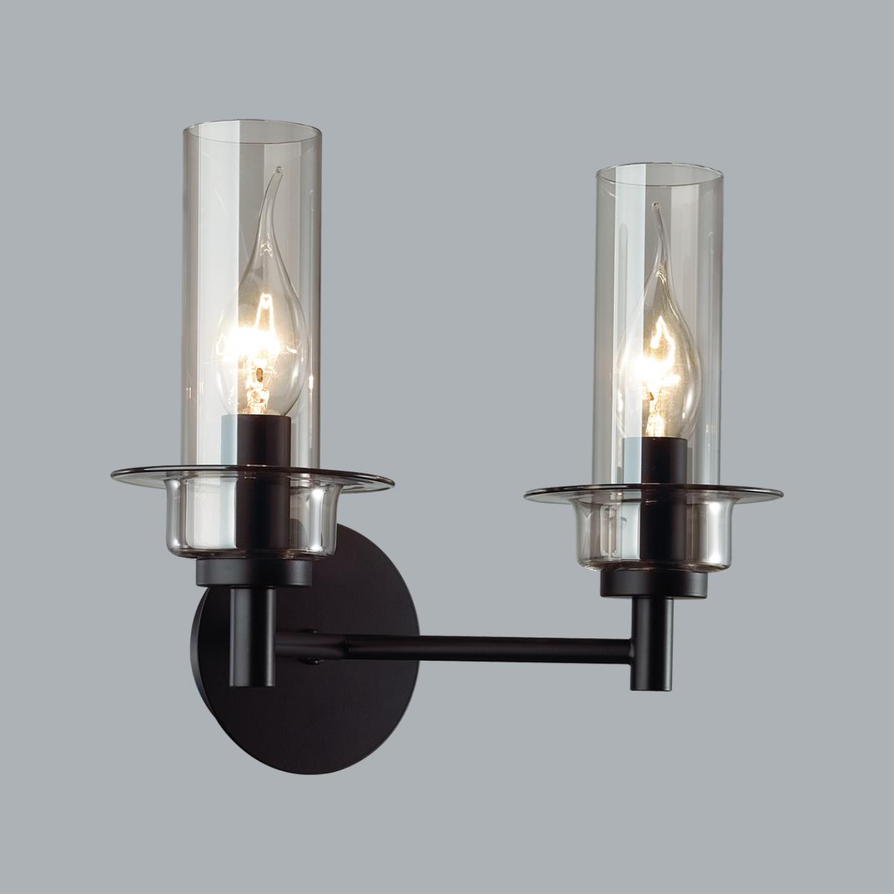 Бра 24*22*20 см, 2*E14 Lumion Madonna 6555/2W черный