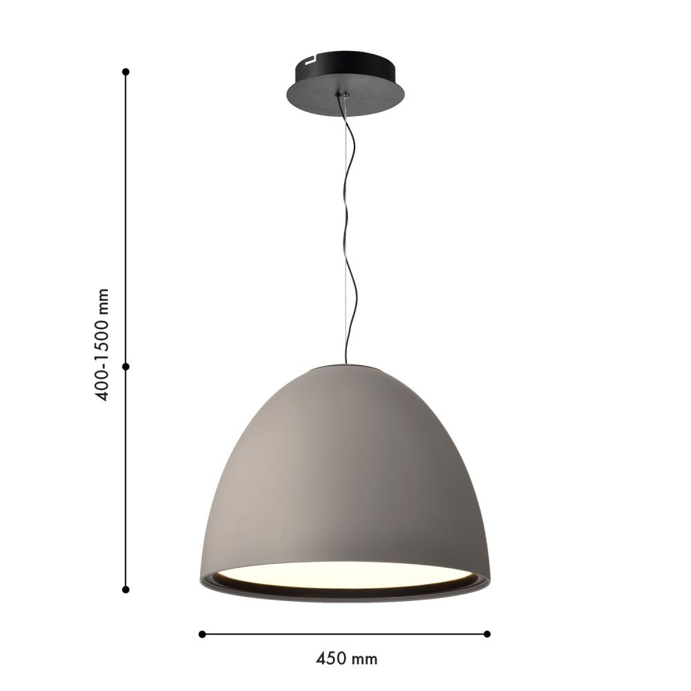 Подвес *45*40-150 см, 1*LED*38W, 3000K, Favourite Halva 4813-4P, черный