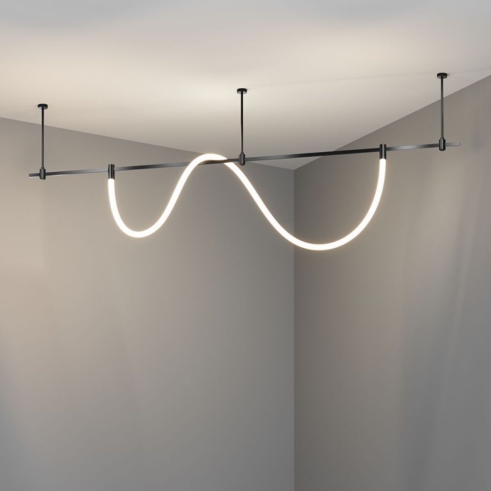 Трековый магнитный светильник 200 см, 27W, 4000K, Maytoni Technical Tau Flarity TR154-1-27W4K-B, черный