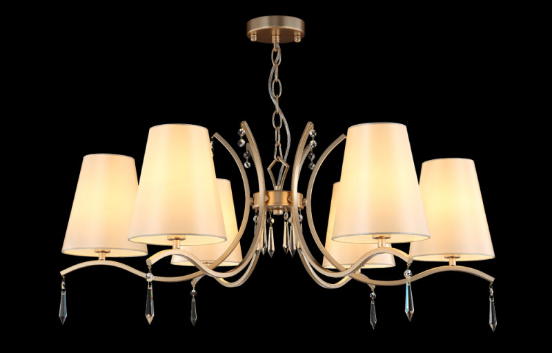 Люстра 86 см, Crystal Lux RENATA SP6 GOLD Золотой