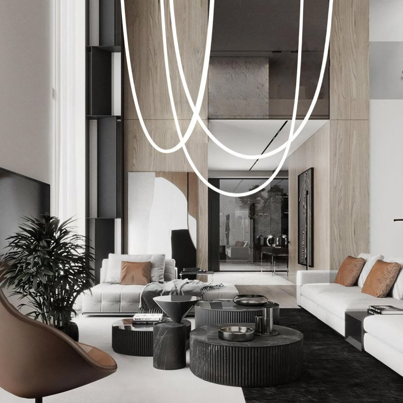 Светильник 400 см, 80W, 4000K, LOFT IT Lori 10230/4000, золото