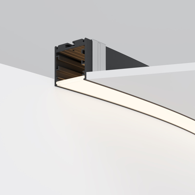 Радиусный профиль Maytoni Led strip ALM-3535R-B-D-45°-3M, черный