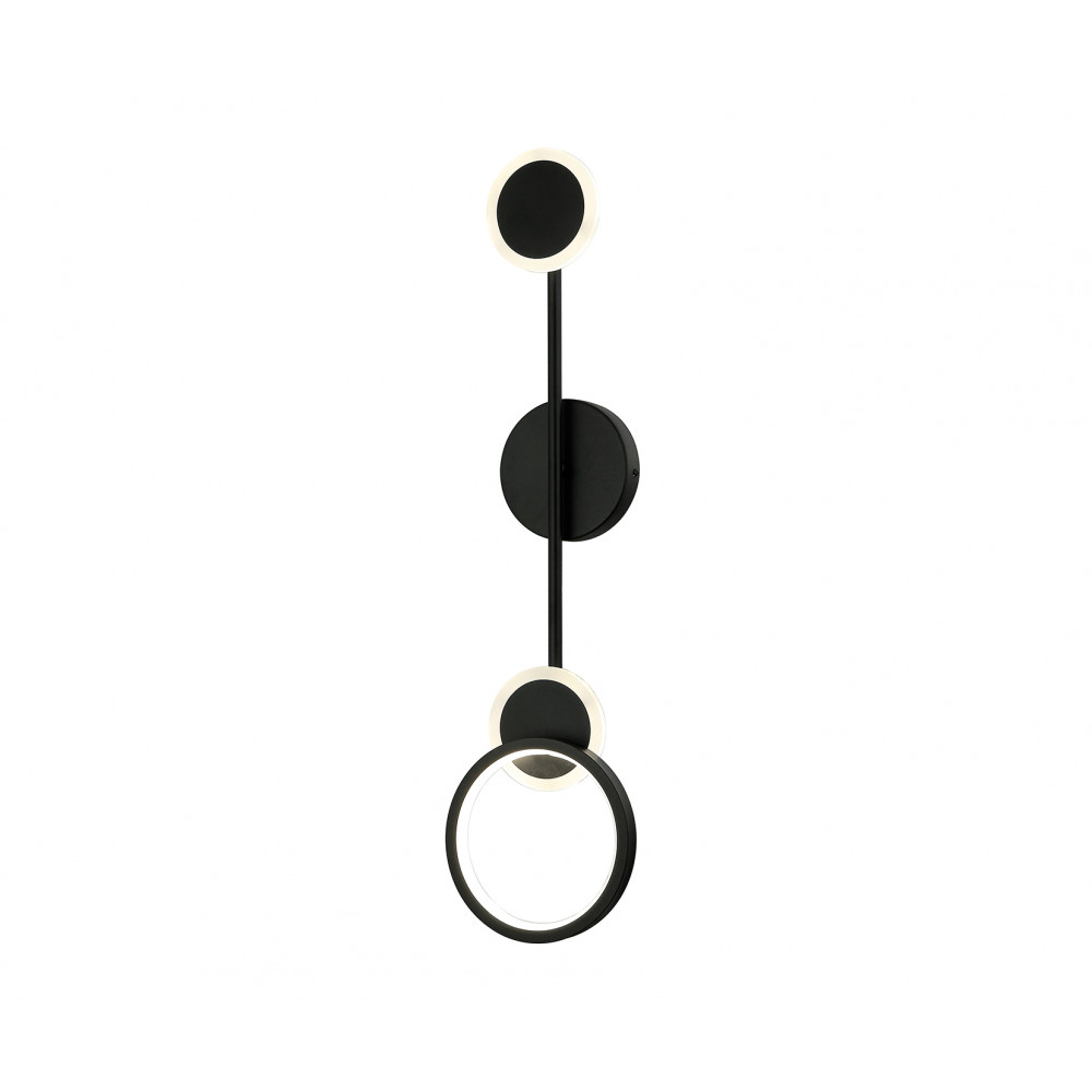 Бра 16*61 см, 23W, 4000K Kink Light Сивия  KIN2211,19 черный