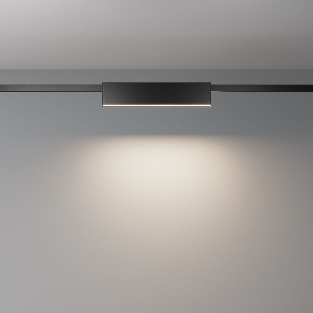 Трековый светильник  TR151-1-18W4K-B 34,6*2,4*-4,9 см, *LED*18W, 4000K, Maytoni technical FLARITY TR151-1-18W4K-B, Черный